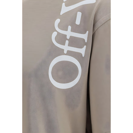 Off-White Beige Cotton T-Shirt