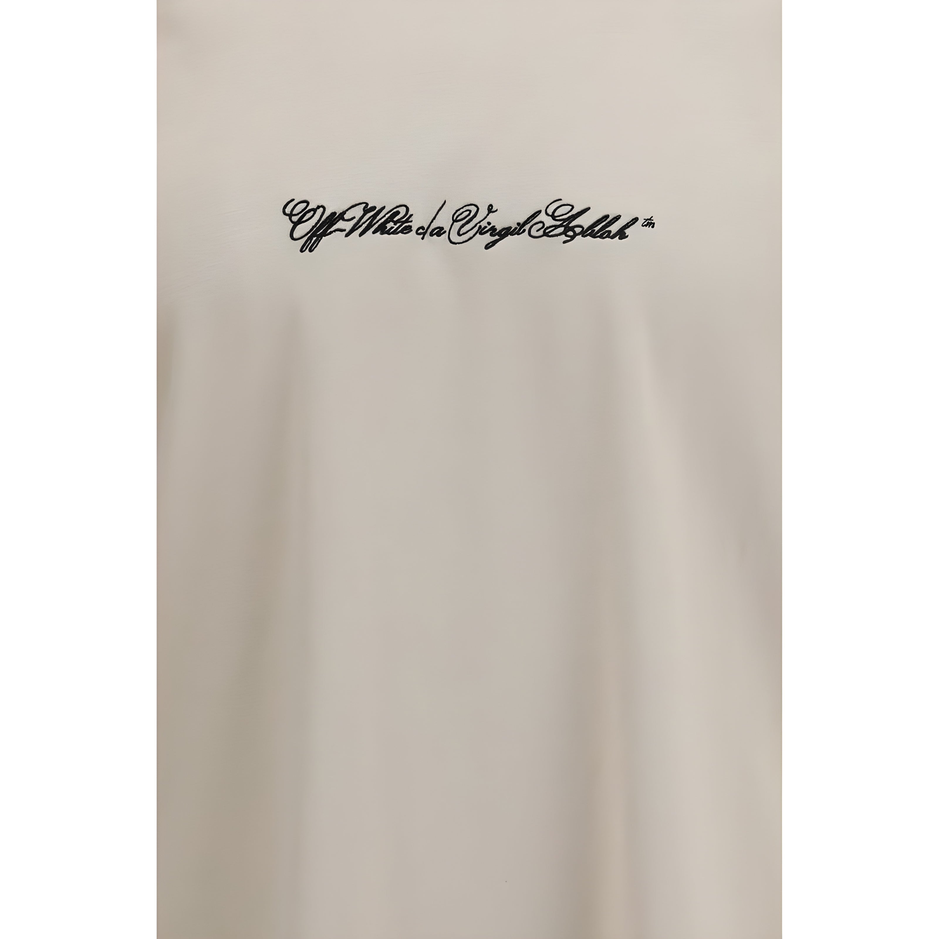 Off-White Beige Cotton T-Shirt