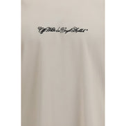 Off-White Beige Cotton T-Shirt