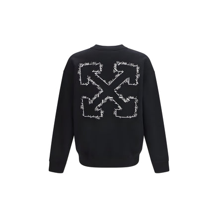 Off-White Black Cotton Sweatshirt