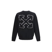 Off-White Black Cotton Sweatshirt