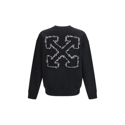 Off-White Black Cotton Sweatshirt