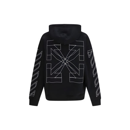 Off-White Black Cotton Sweatshirt