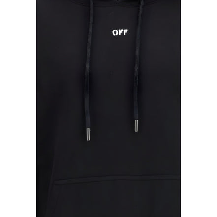 Off-White Black Cotton Sweatshirt