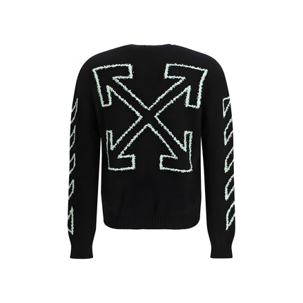 Off-White Black Cotton Sweatshirt