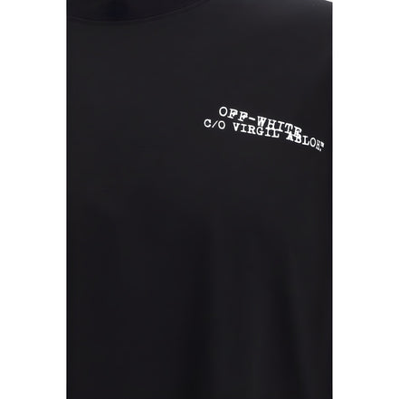 Off-White Black Cotton T-Shirt