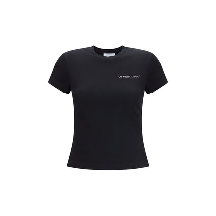 Off-White Black Cotton T-Shirt