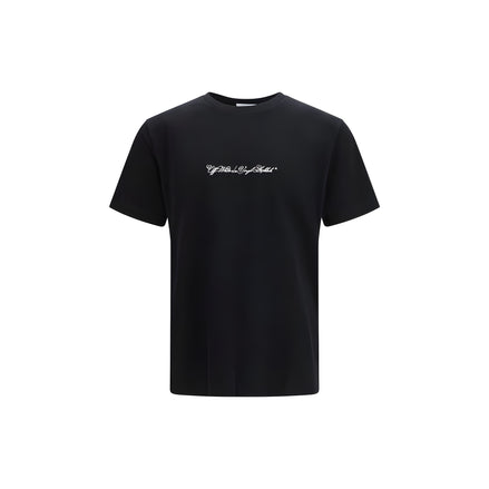 Off-White Black Cotton T-Shirt