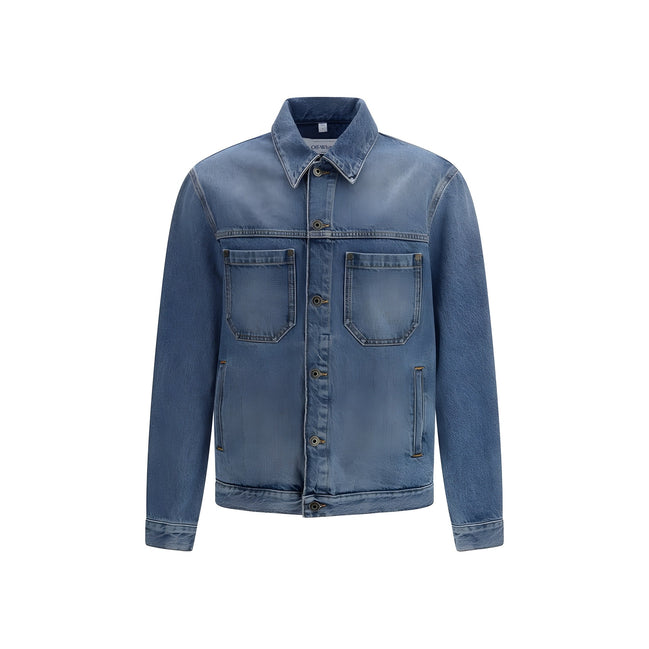 Off-White Blue Cotton Denim Jacket