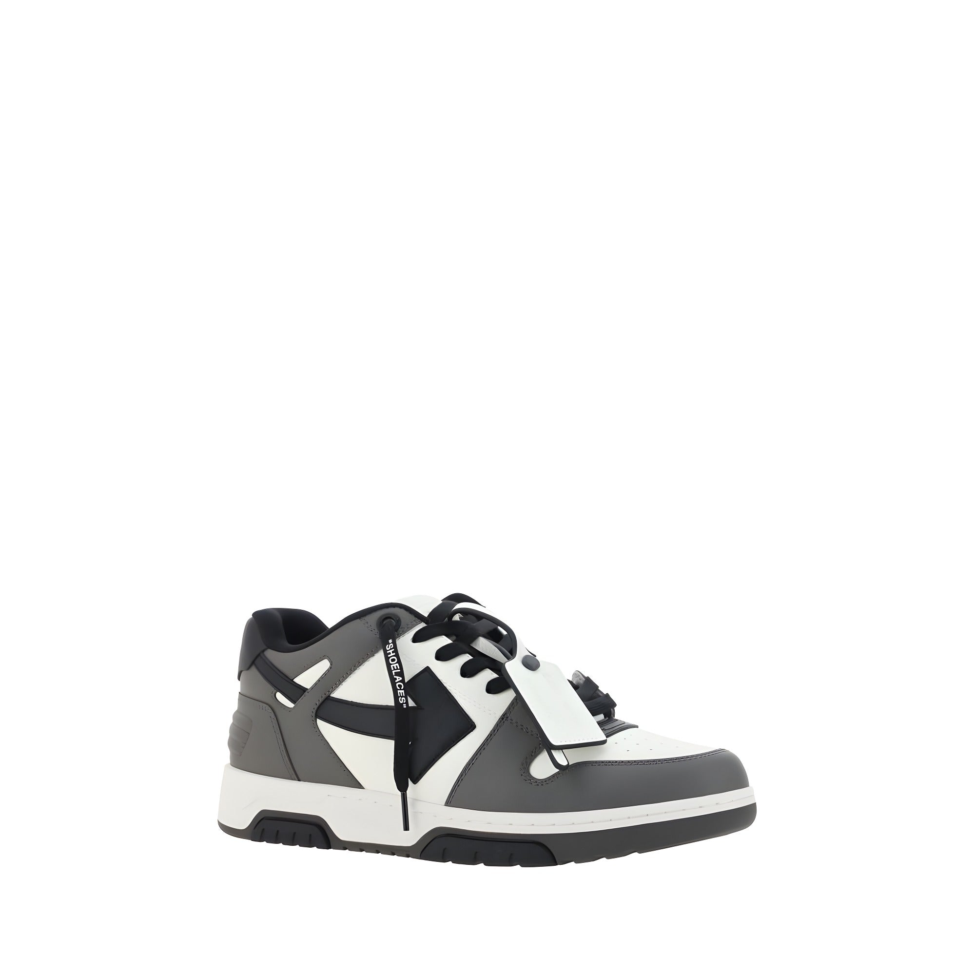 Off-White Multicolor Leather Athletic Sneakers