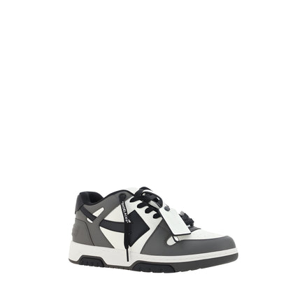 Off-White Multicolor Leather Athletic Sneakers