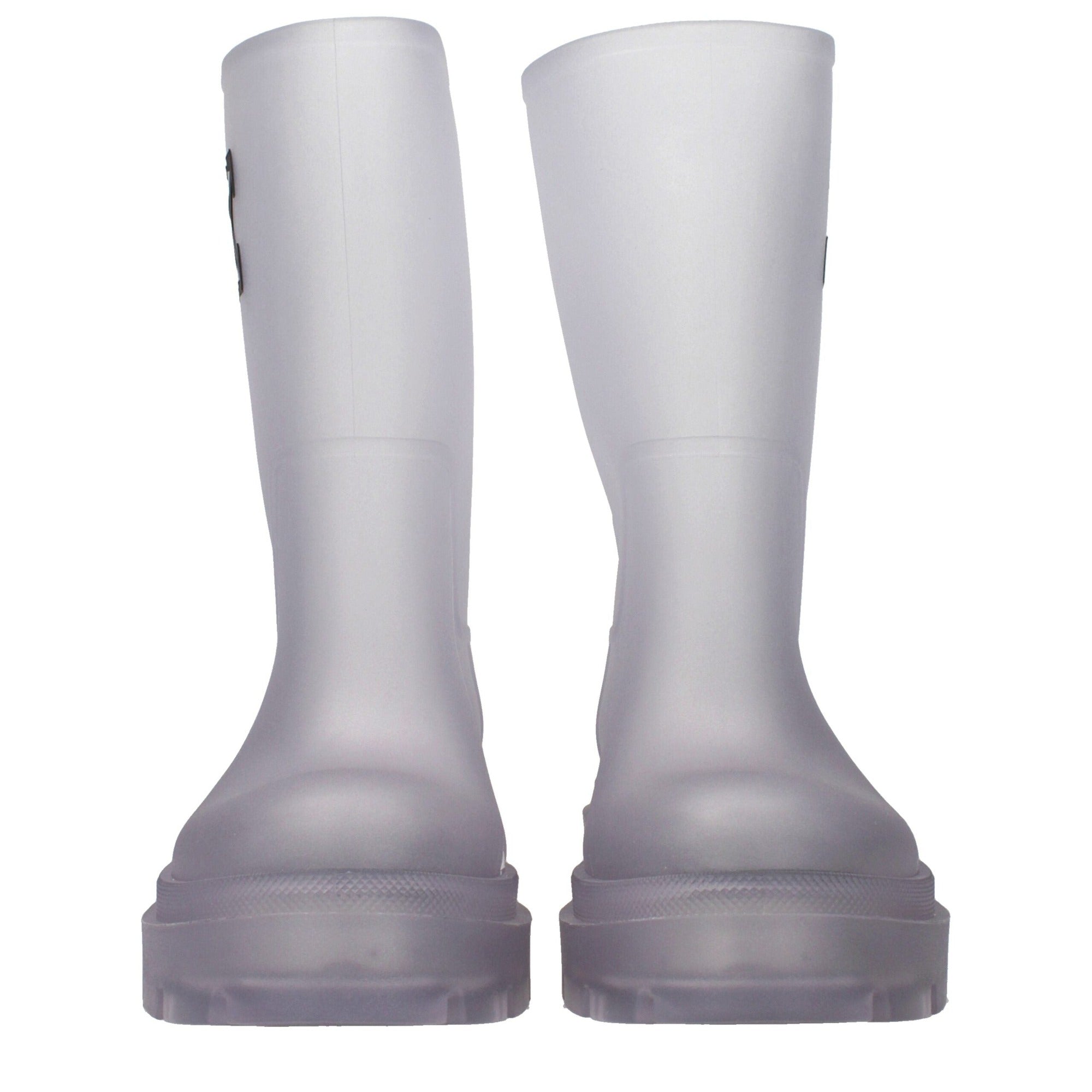 Off-White Transparent Pvc Ankle Boots