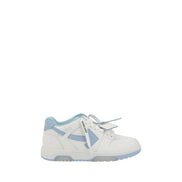 Off-White White Leather Athletic Sneakers