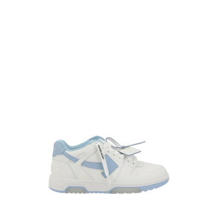 Off-White White Leather Athletic Sneakers