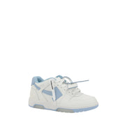 Off-White White Leather Athletic Sneakers