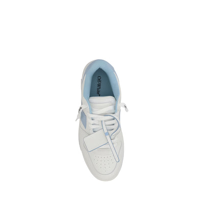 Off-White White Leather Athletic Sneakers