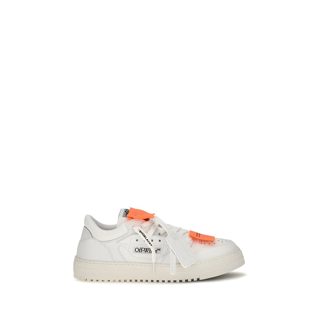 Off-White White Leather Low Top Sneakers