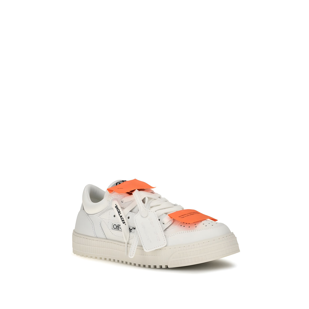 Off-White White Leather Low Top Sneakers