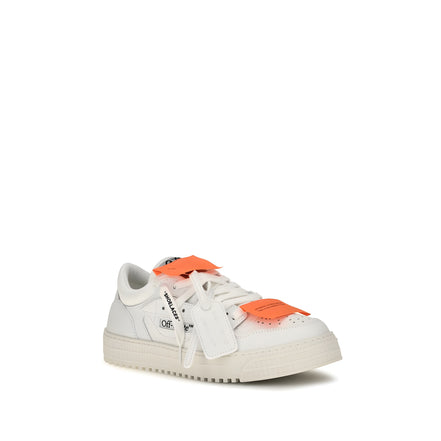 Off-White White Leather Low Top Sneakers