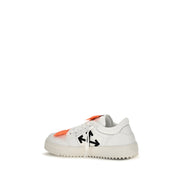 Off-White White Leather Low Top Sneakers