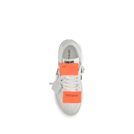 Off-White White Leather Low Top Sneakers