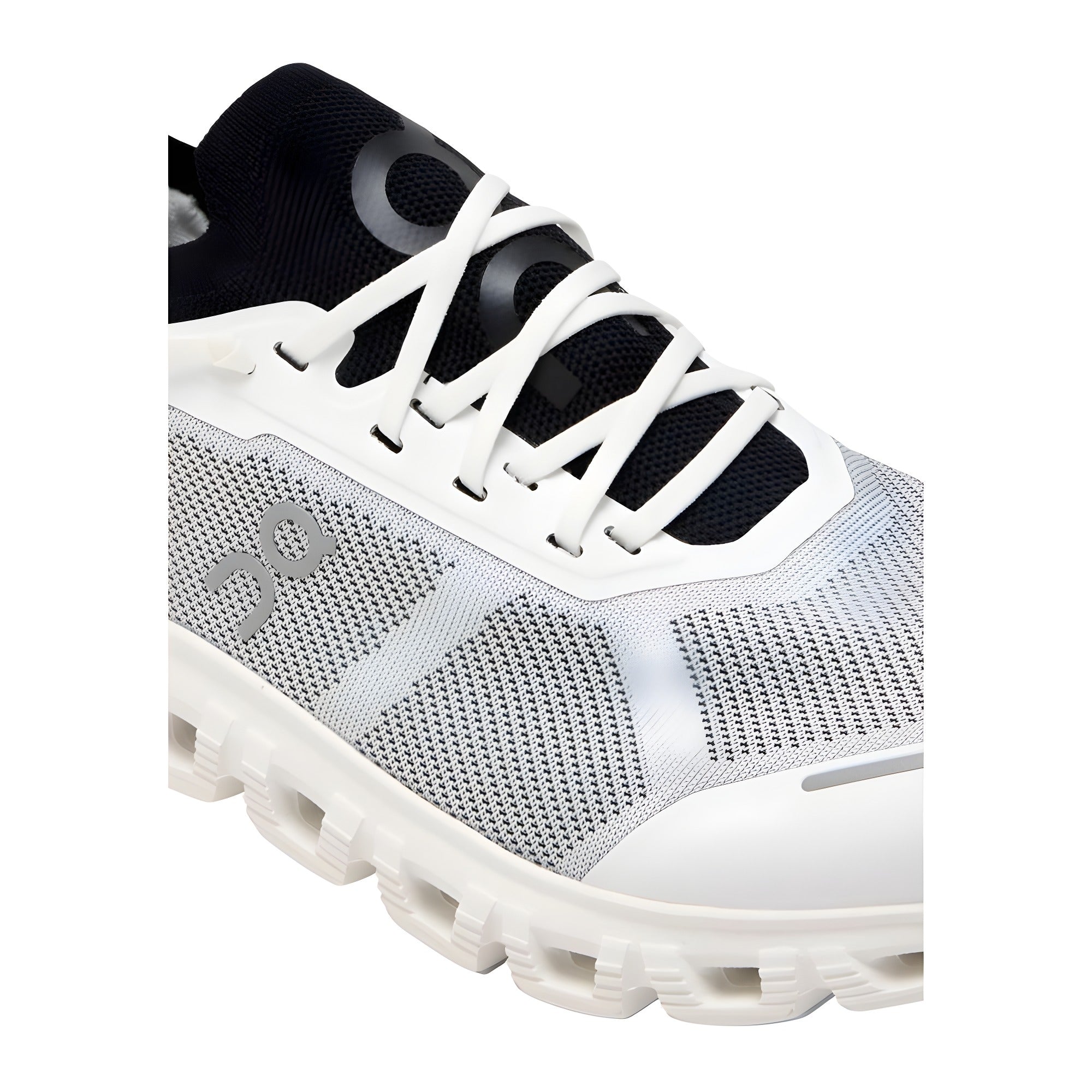 On Running Black And White Synthetic Athletic Sneakers