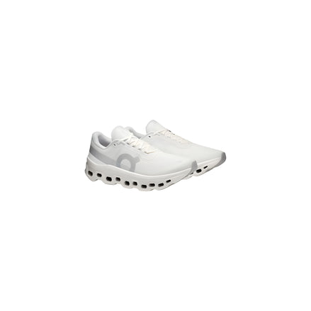 On Running White Recycled Polyester Athletic Sneakers
