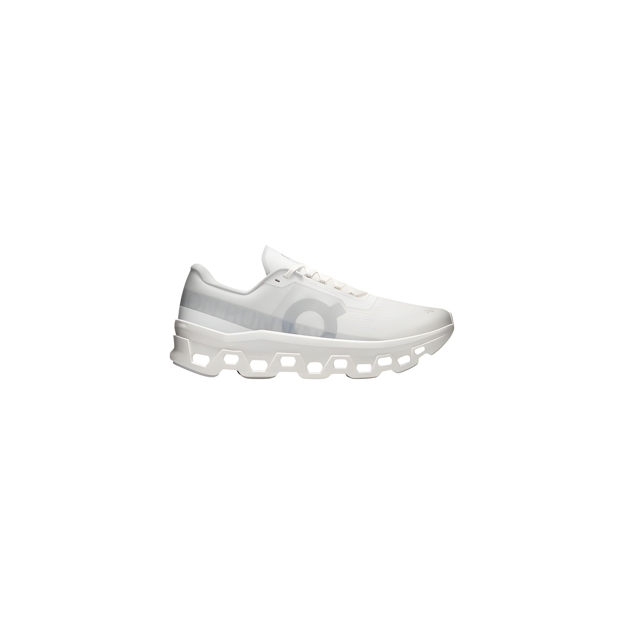 On Running White Recycled Polyester Athletic Sneakers