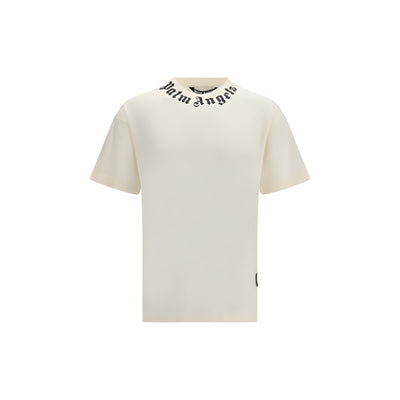 Palm Angels Beige Cotton T-Shirt
