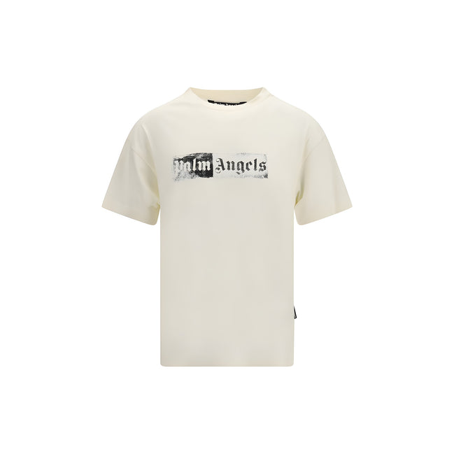Palm Angels Beige Cotton T-Shirt
