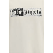 Palm Angels Beige Cotton T-Shirt