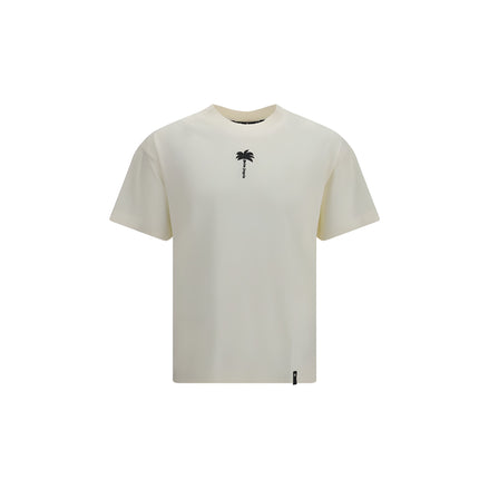 Palm Angels Beige Cotton T-Shirt