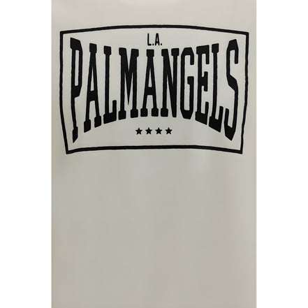 Palm Angels Beige Cotton T-Shirt