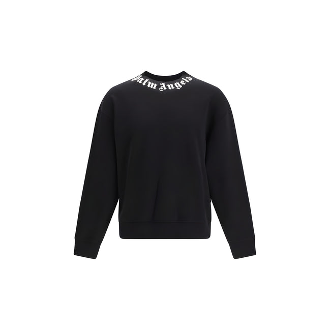 Palm Angels Black Cotton Sweatshirt