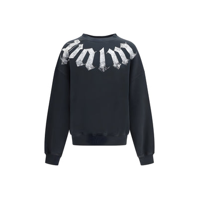 Palm Angels Black Cotton Sweatshirt