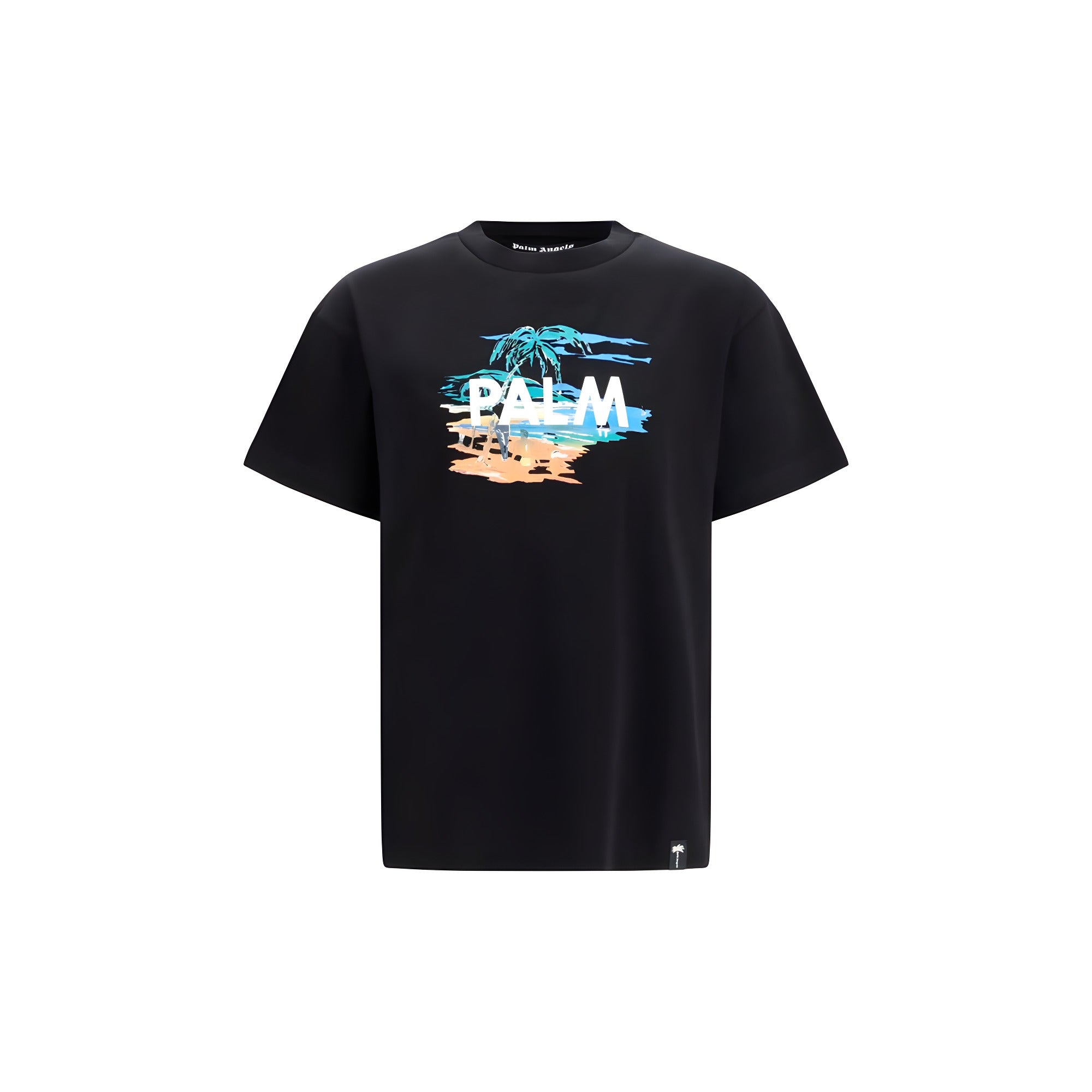 Palm Angels Black Cotton T-Shirt