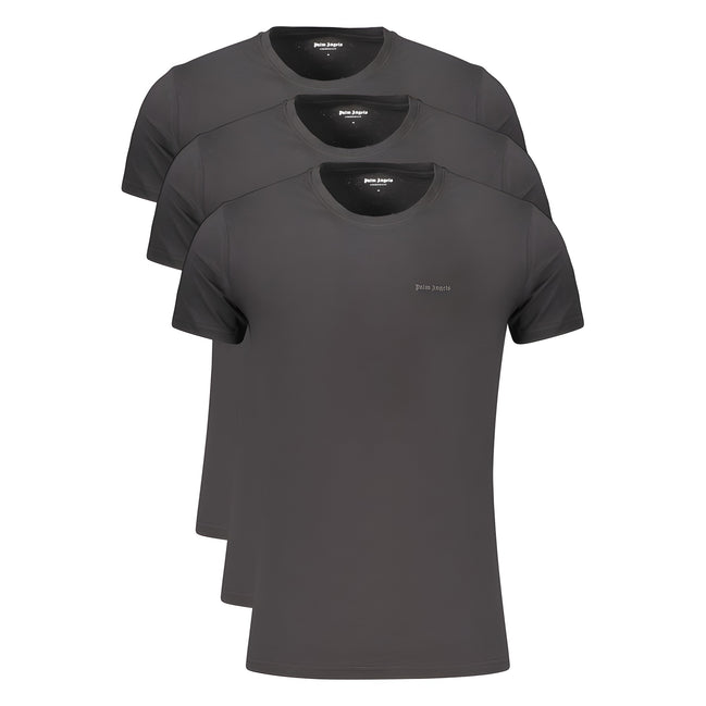 Palm Angels Black Cotton T-Shirt