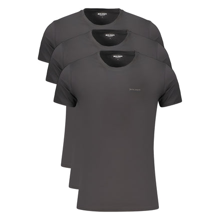 Palm Angels Black Cotton T-Shirt