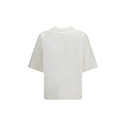 Palm Angels White Cotton T-Shirt