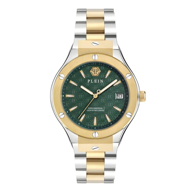 Philipp Plein Gold Stainless Steel Dress Watch