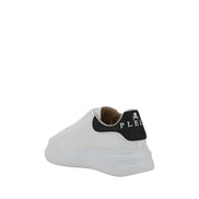 Philipp Plein White Leather Low Top Sneakers