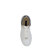 Philipp Plein White Leather Low Top Sneakers