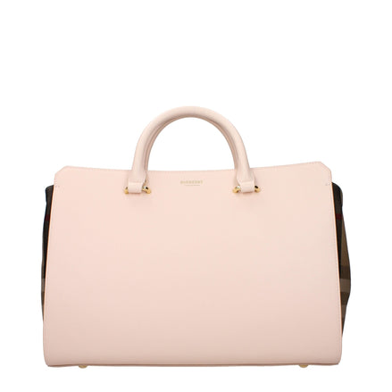 Sac à main en cuir rose Burberry