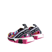 Baskets basses Sorrento Crystals roses Dolce & Gabbana