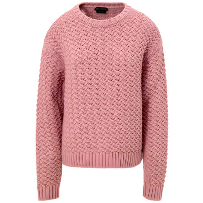Sweat-shirt en laine rose Tom Ford