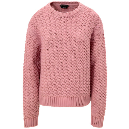 Sweat-shirt en laine rose Tom Ford