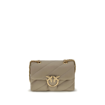 PINKO Beige Leather Shoulder Bag