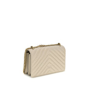 PINKO Beige Calf Leather Shoulder Bag