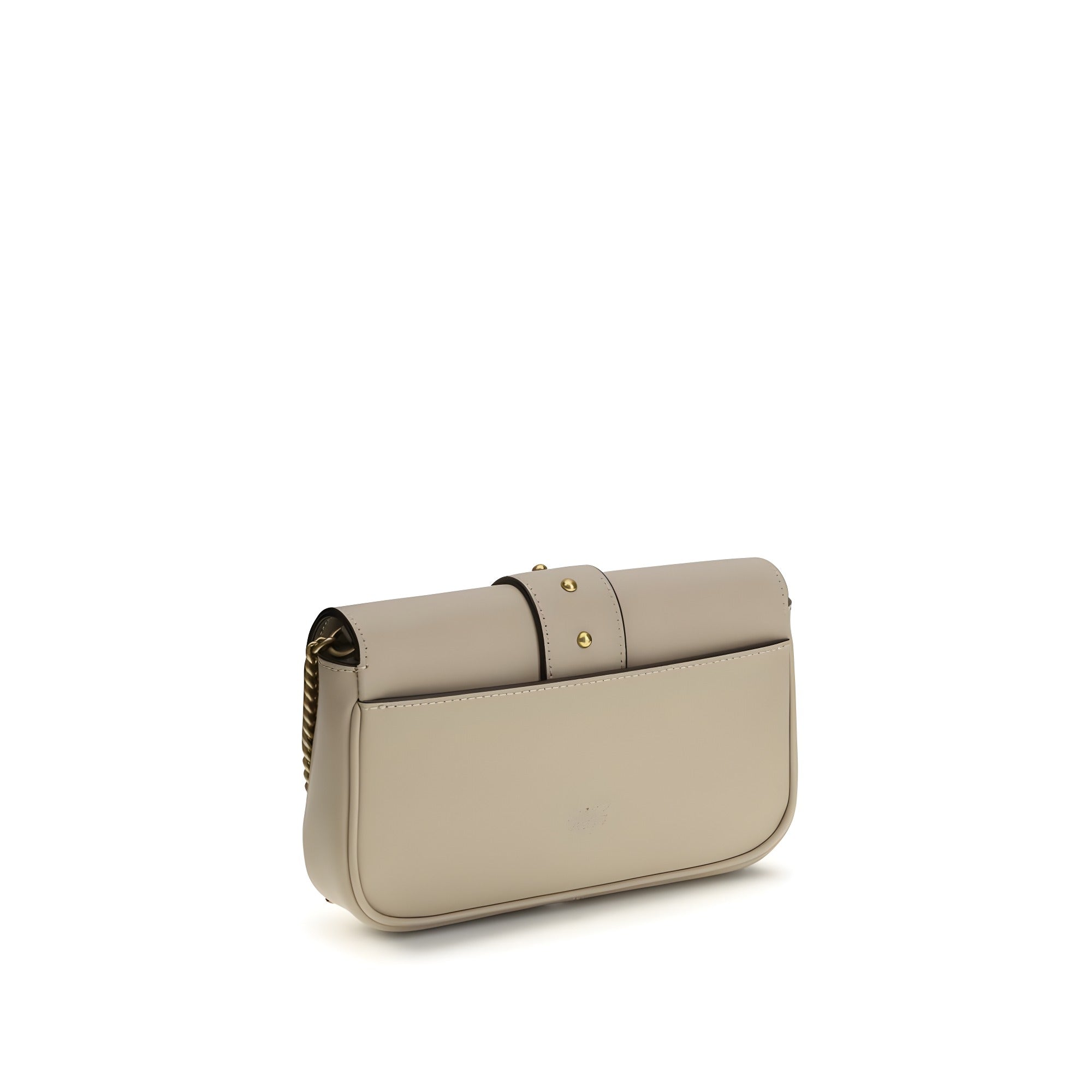 PINKO Beige Calf Leather Shoulder Bag