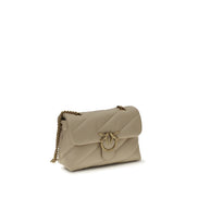 PINKO Beige Calf Leather Shoulder Bag
